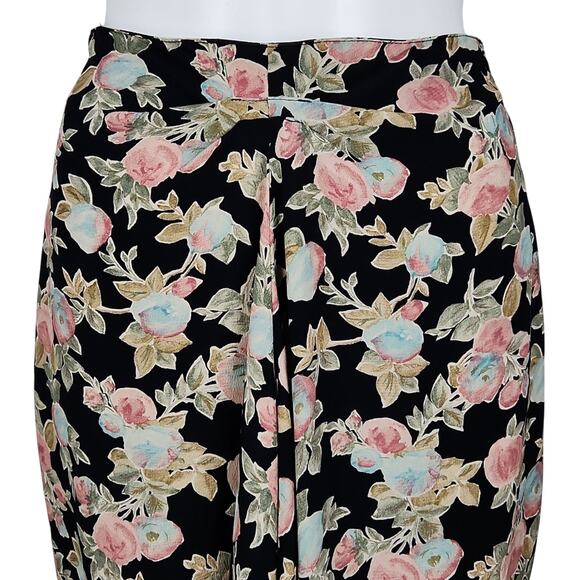 Vintage Carole Little Knee Length Rayon Skirt Size 6 Small - Picture 5 of 8